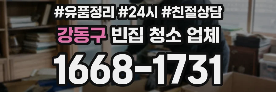 강동구 빈집 청소 업체