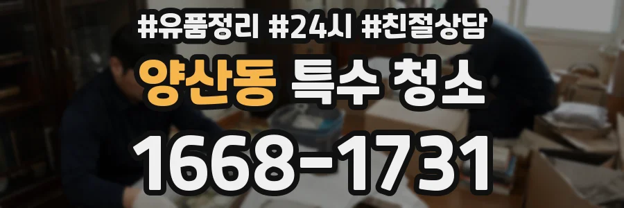 양산동 특수 청소
