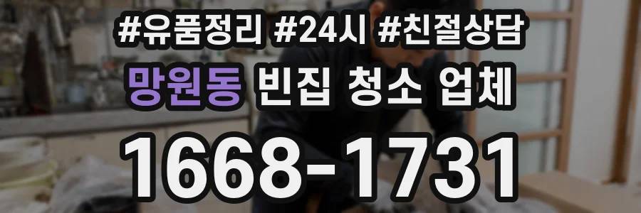 망원동 빈집 청소 업체