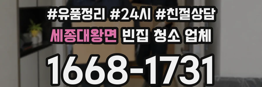 세종대왕면 빈집 청소 업체