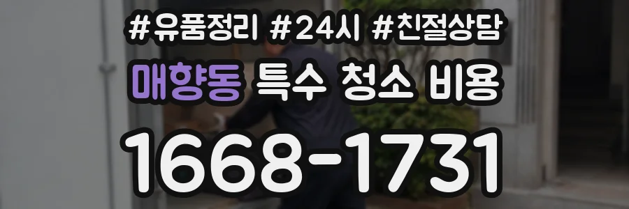매향동 특수 청소 비용