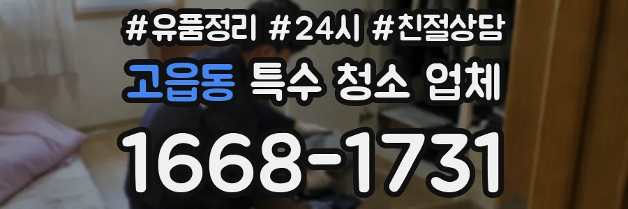 고읍동 특수 청소 업체
