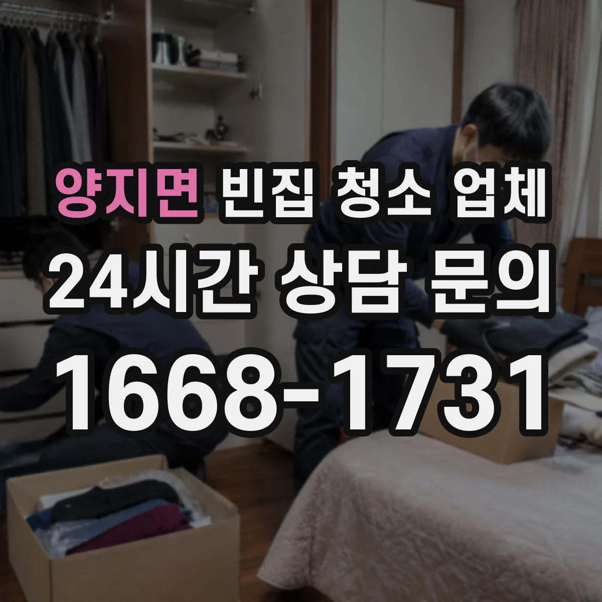 양지면 빈집 청소 업체