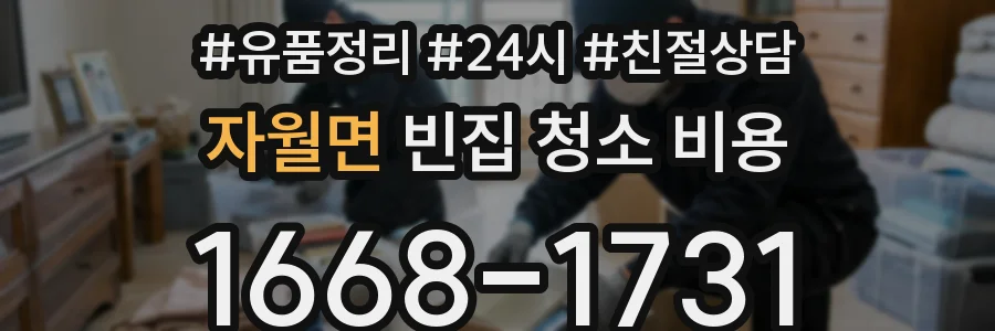 자월면 빈집 청소 비용