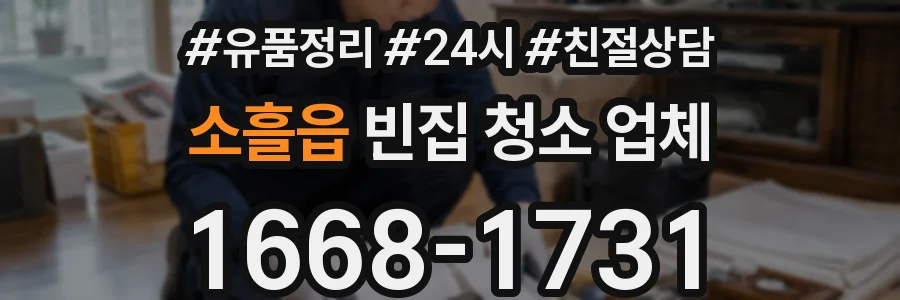 소흘읍 빈집 청소 업체