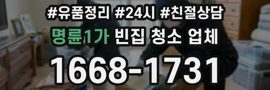 명륜1가 빈집 청소 업체