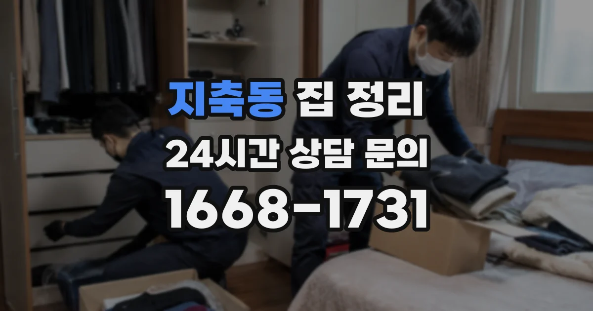 지축동 집 정리