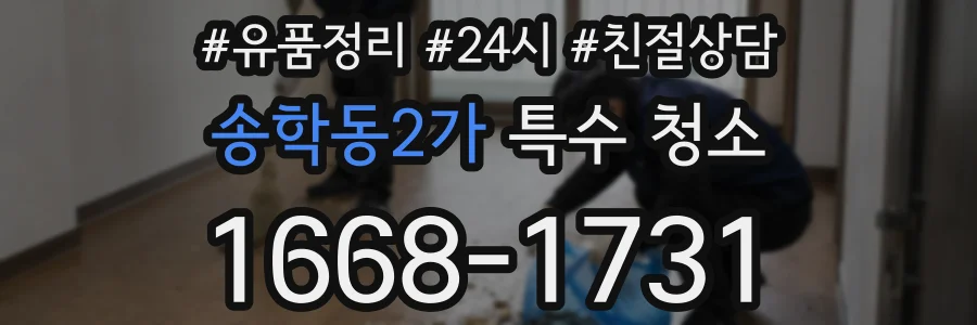 송학동2가 특수 청소