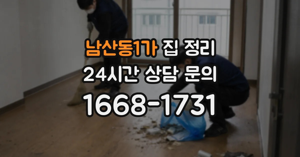 남산동1가 집 정리
