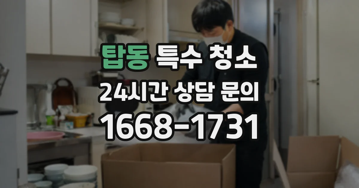 탑동 특수 청소