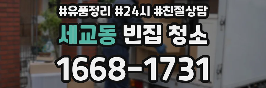 세교동 빈집 청소