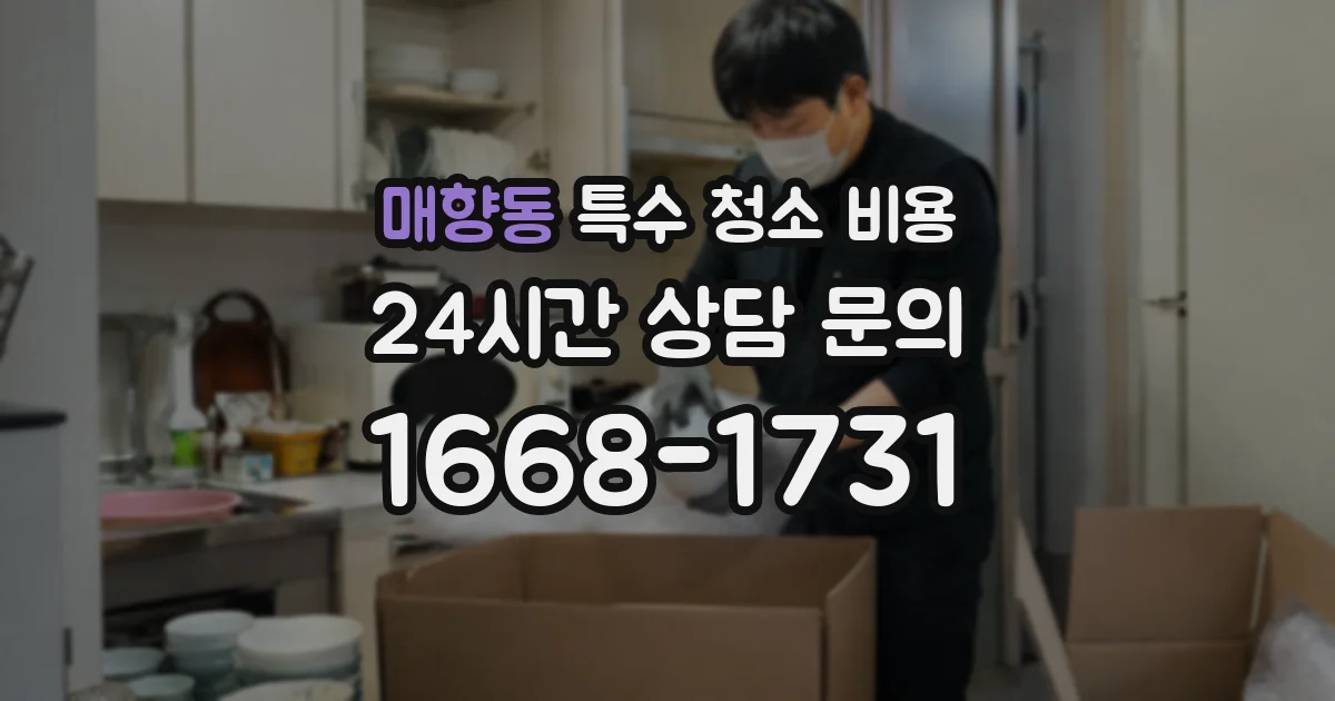 매향동 특수 청소 비용