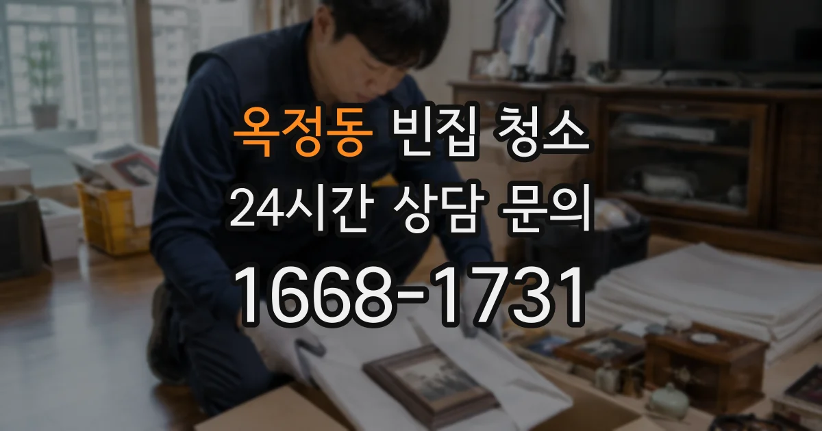 옥정동 빈집 청소