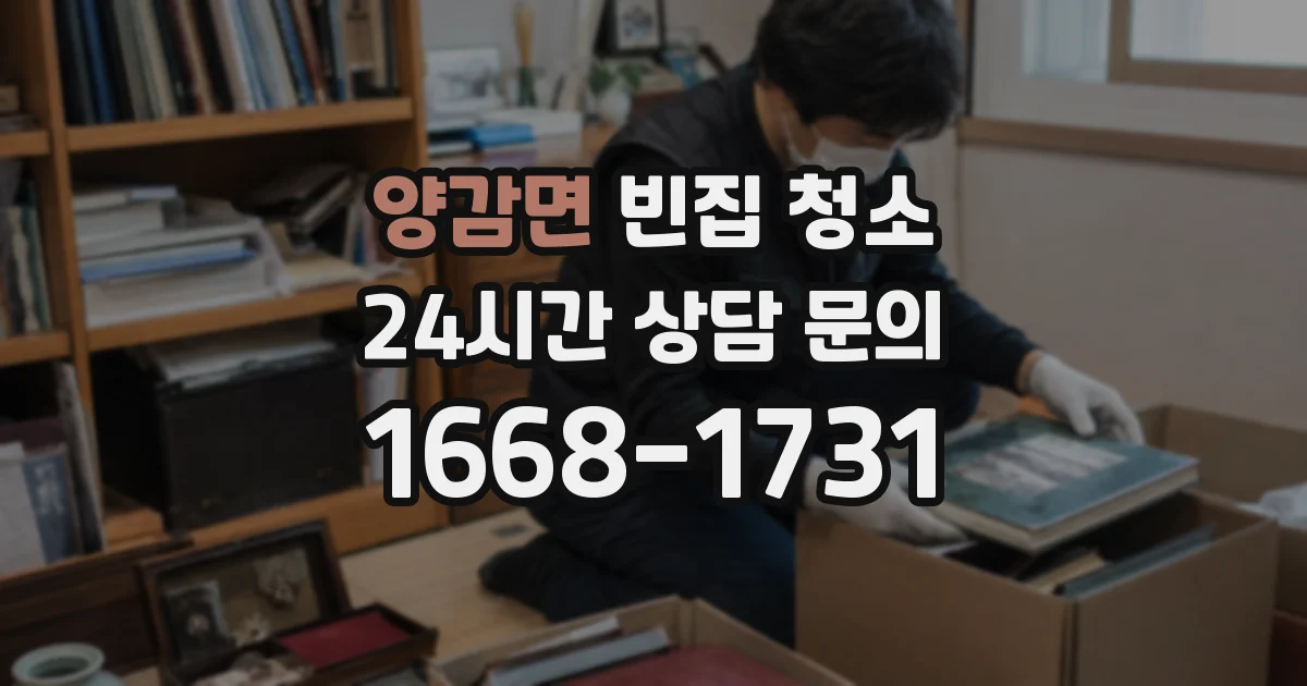 양감면 빈집 청소