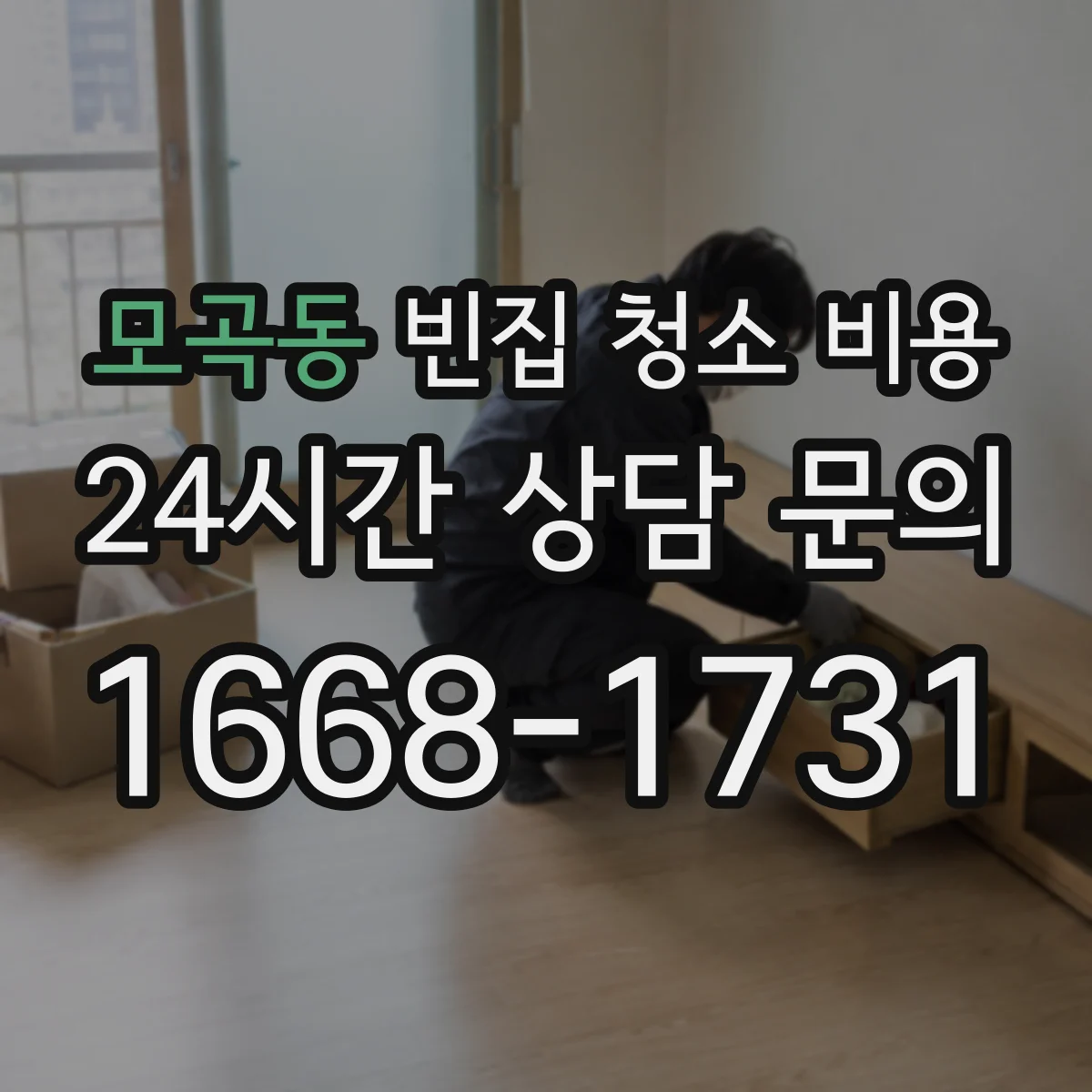 모곡동 빈집 청소 비용