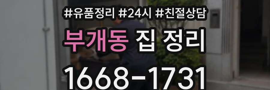 부개동 집 정리