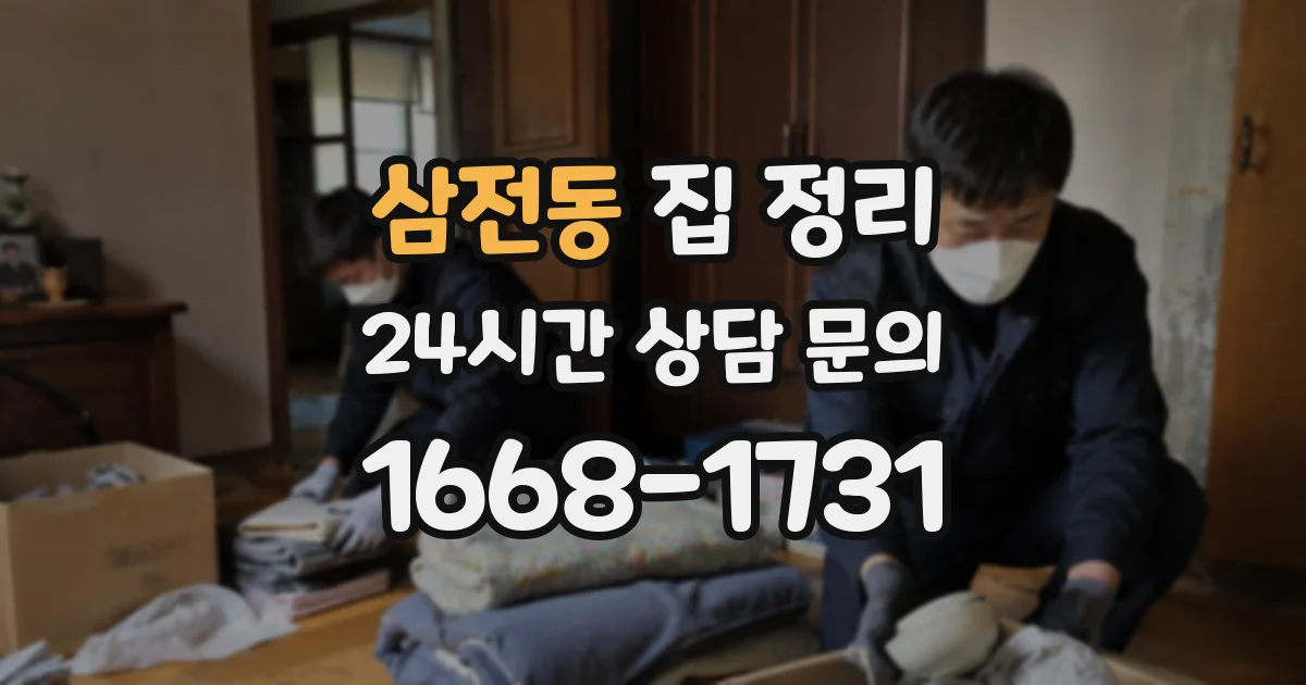 삼전동 집 정리