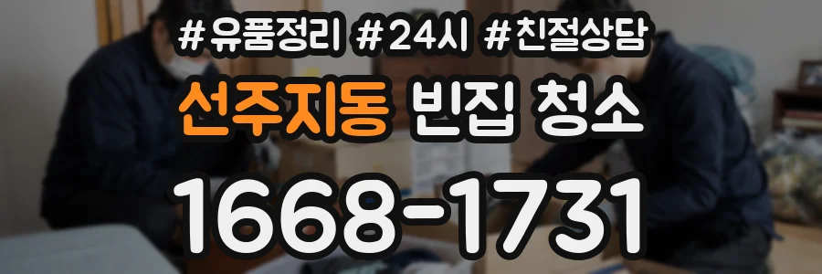 선주지동 빈집 청소