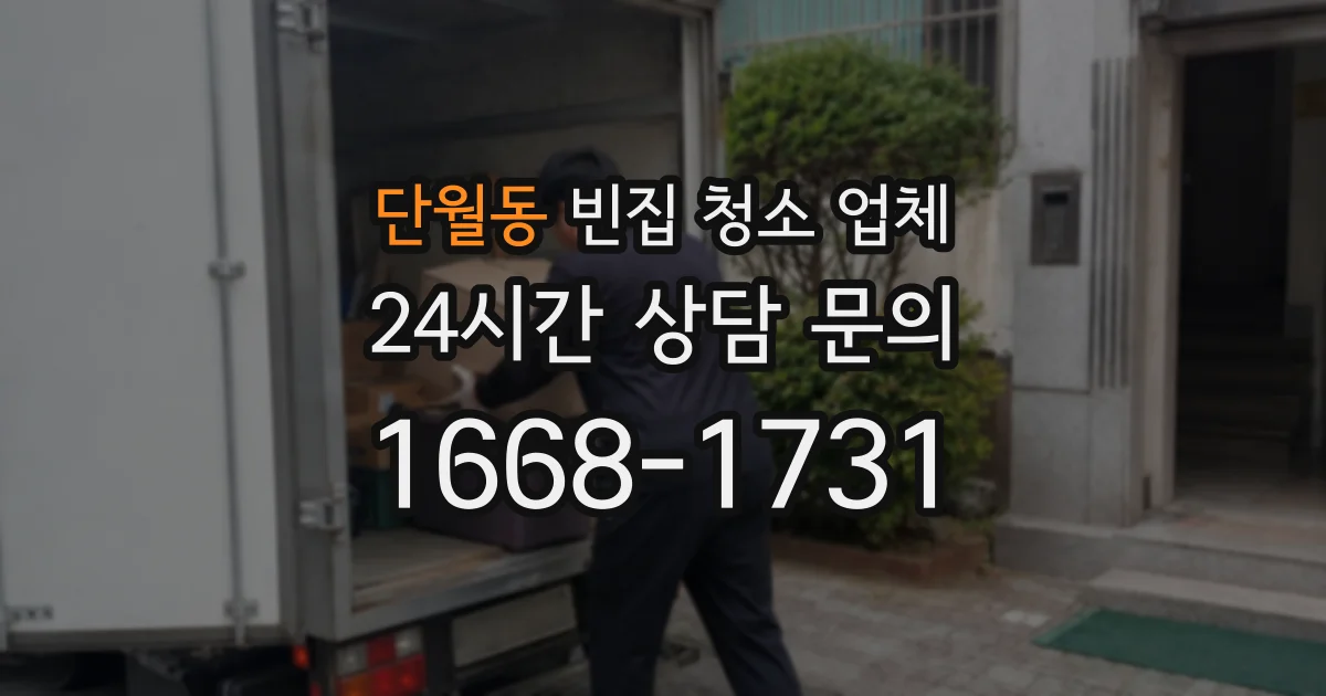 단월동 빈집 청소 업체