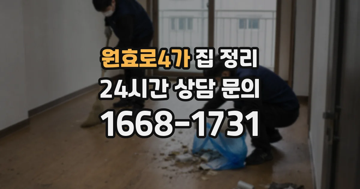 원효로4가 집 정리