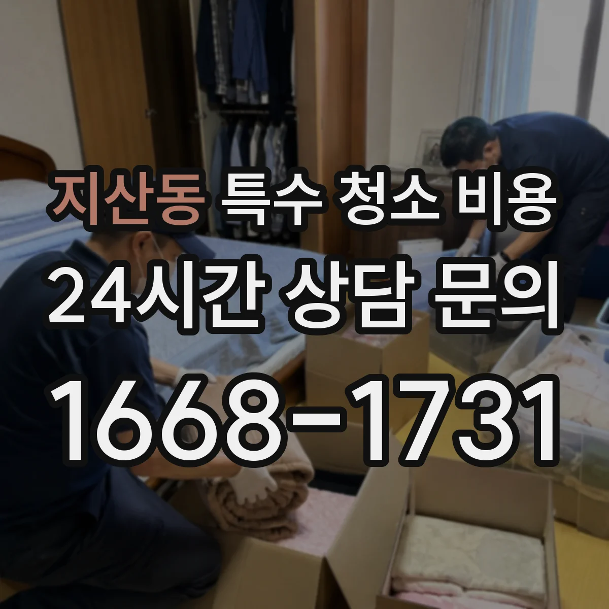 지산동 특수 청소 비용