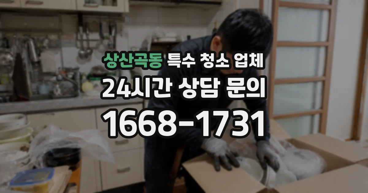 상산곡동 특수 청소 업체