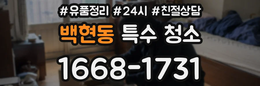 백현동 특수 청소