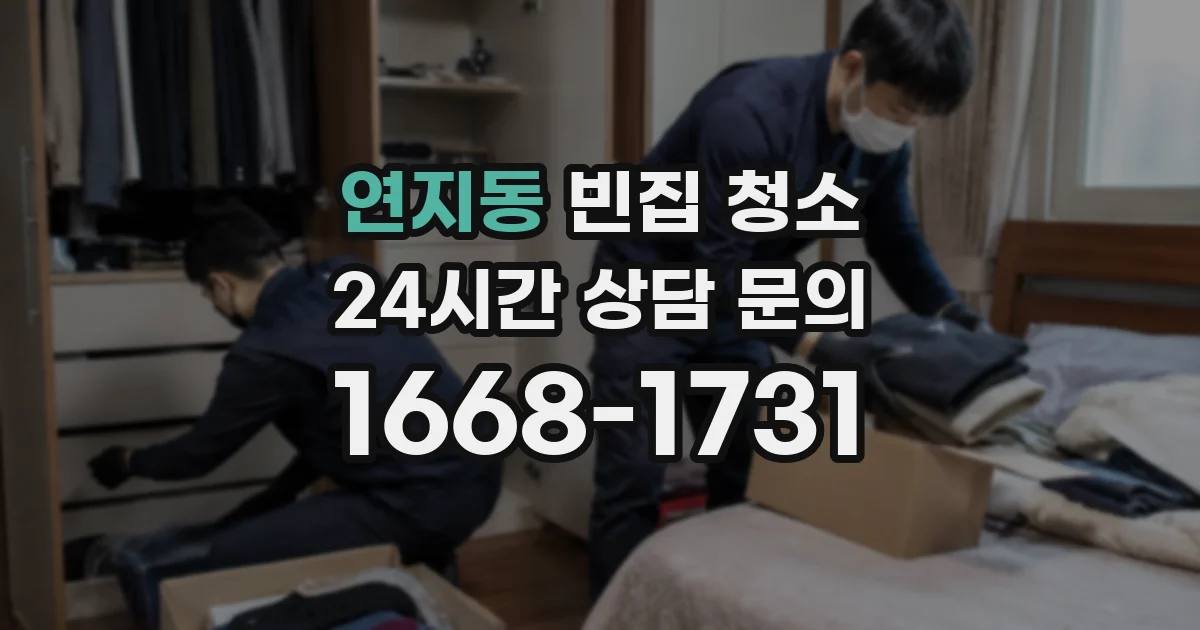 연지동 빈집 청소