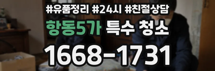 항동5가 특수 청소