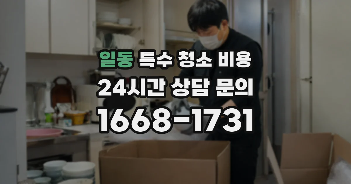 일동 특수 청소 비용