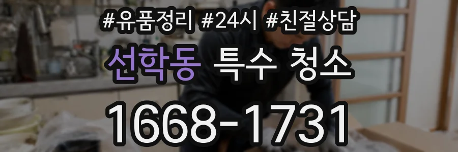 선학동 특수 청소