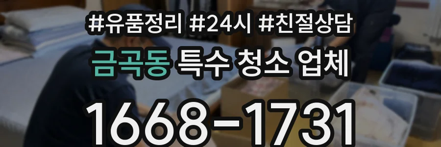 금곡동 특수 청소 업체