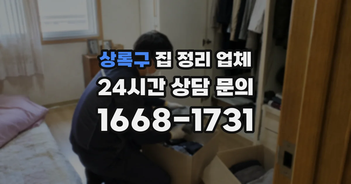 상록구 집 정리 업체