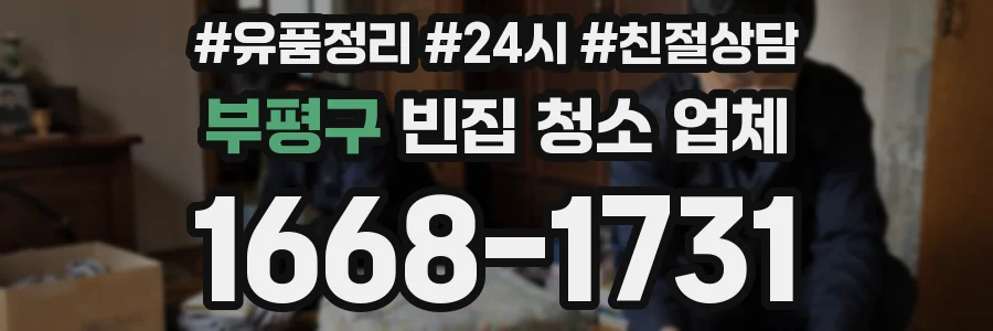 부평구 빈집 청소 업체
