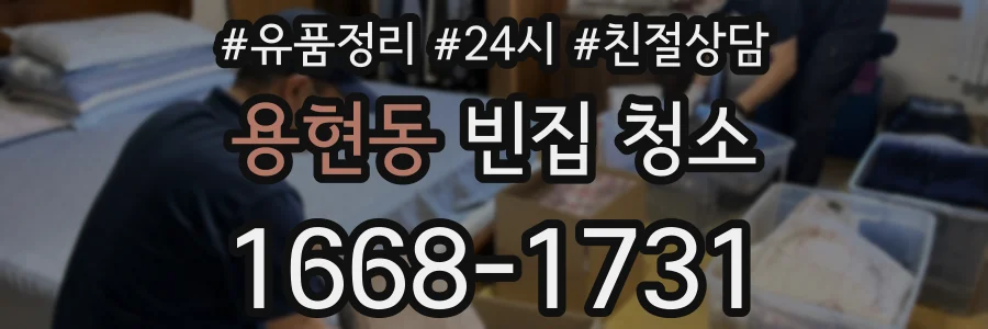 용현동 빈집 청소