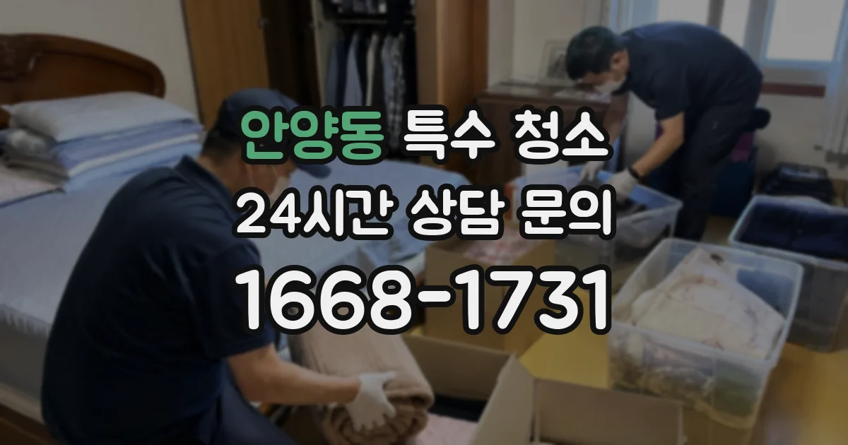 안양동 특수 청소