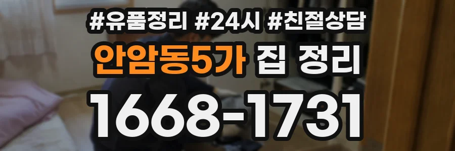 안암동5가 집 정리