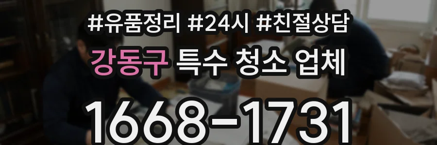 강동구 특수 청소 업체