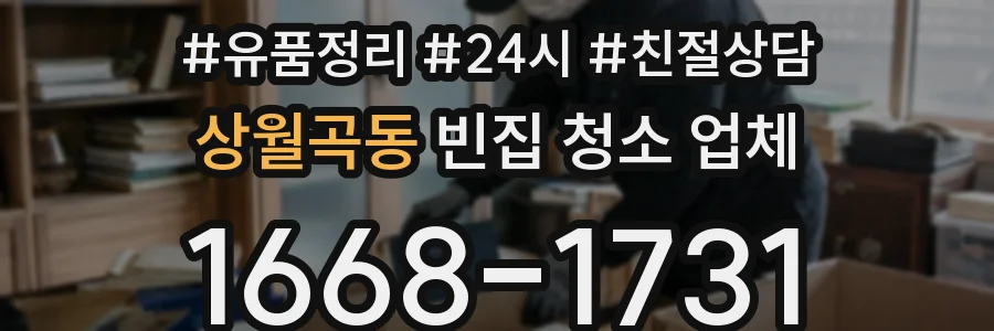상월곡동 빈집 청소 업체