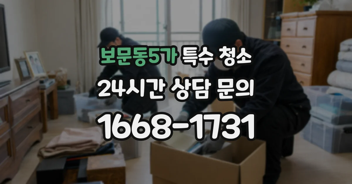 보문동5가 특수 청소