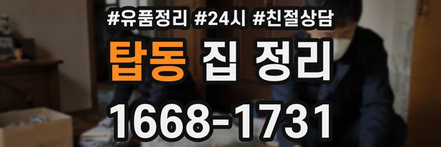 탑동 집 정리