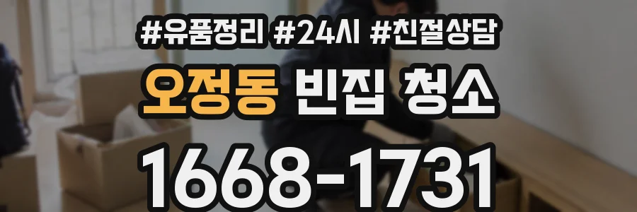 오정동 빈집 청소