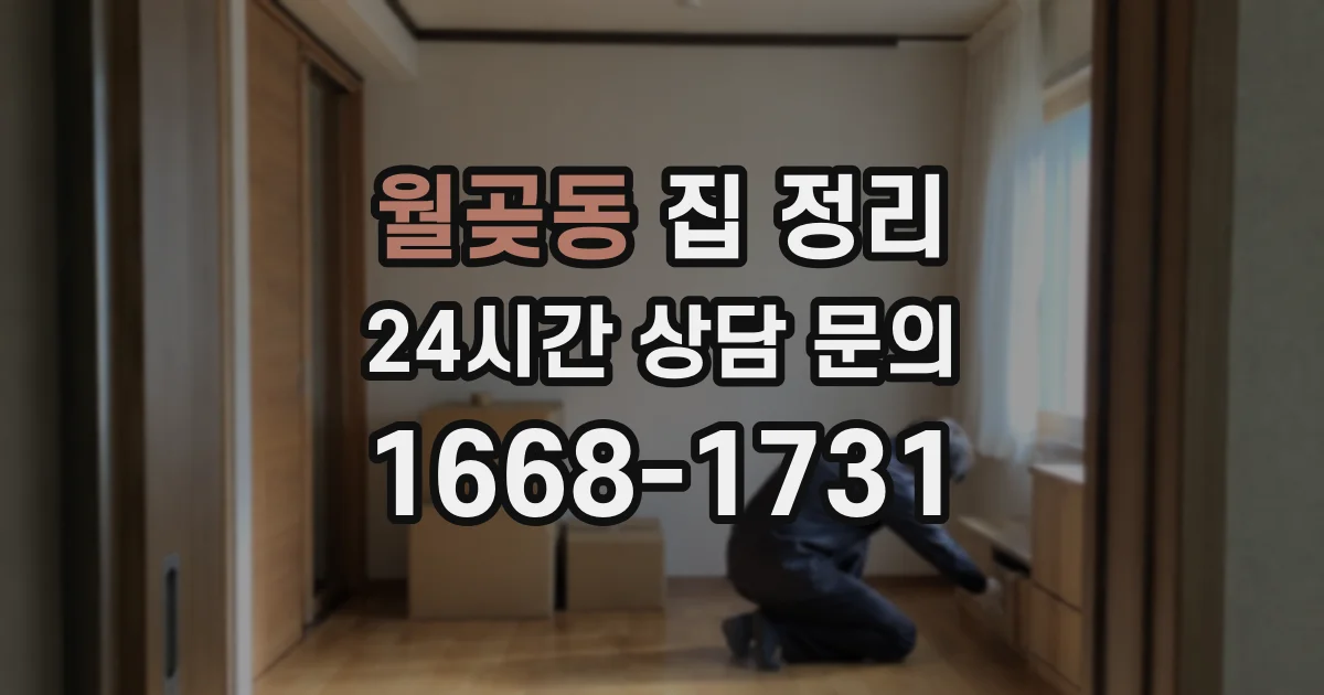 월곶동 집 정리