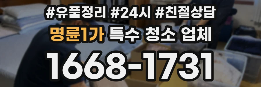 명륜1가 특수 청소 업체