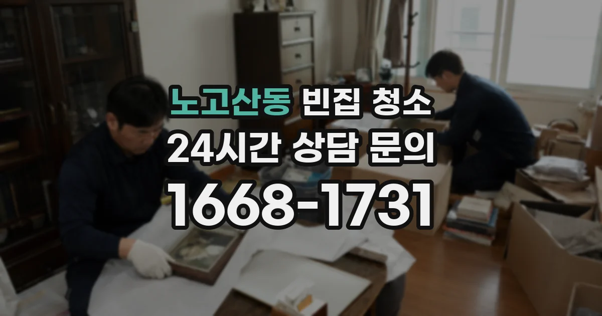 노고산동 빈집 청소