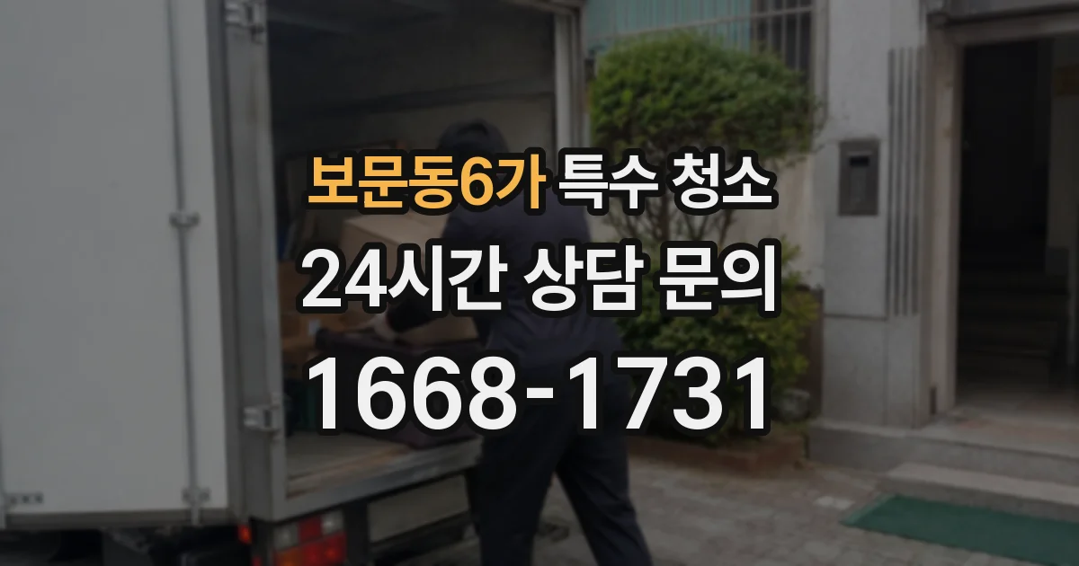 보문동6가 특수 청소