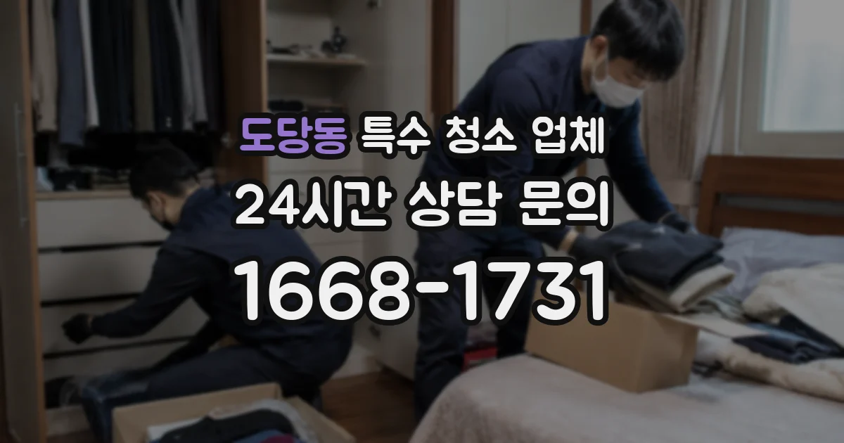 도당동 특수 청소 업체