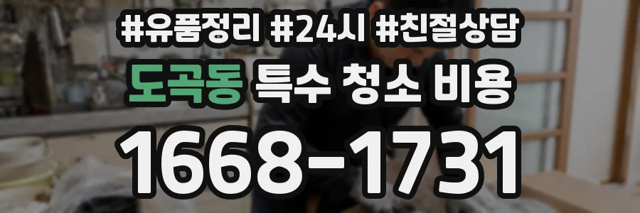 도곡동 특수 청소 비용
