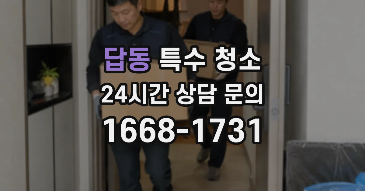 답동 특수 청소