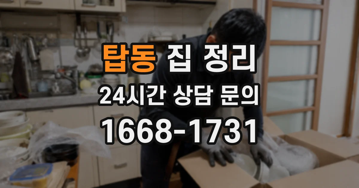 탑동 집 정리